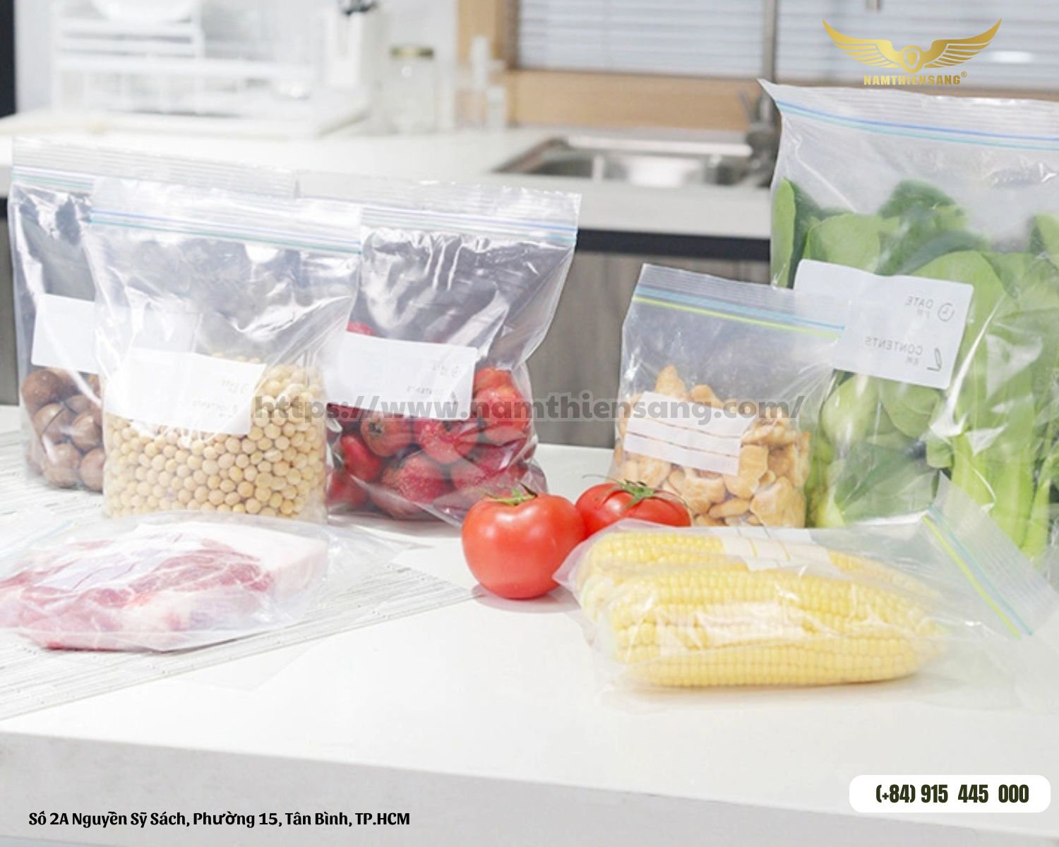 Túi có Zipper khóa kéo